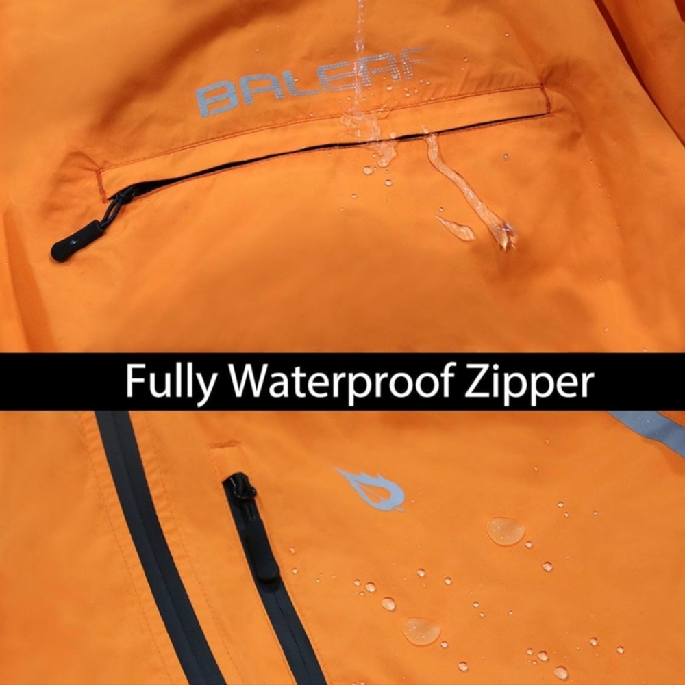 Waterproof Baleaf Orange Jacket with Black-refelective For Night Time, W… - Picture 13 of 14